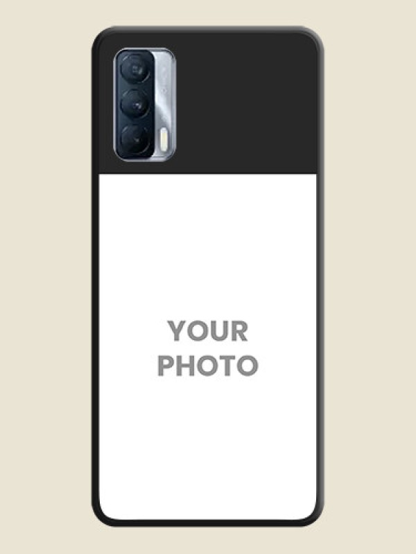 Custom Image Upload With Space Black Color On Custom Soft Matte Mobile Back Cover - Realme X7 - alternate view