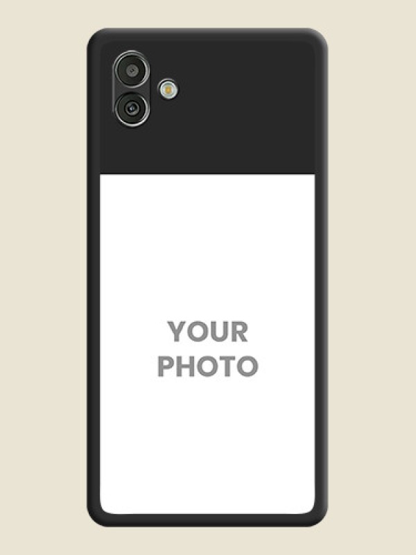 Custom Image Upload With Space Black Color On Custom Soft Matte Mobile Back Cover - Samsung Galaxy A04 - alternate view