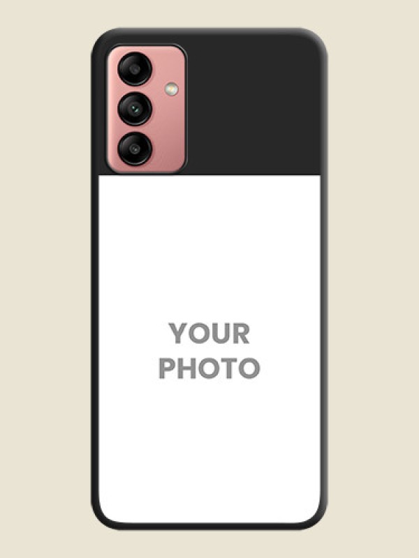 Custom Image Upload With Space Black Color On Custom Soft Matte Mobile Back Cover - Samsung Galaxy A04S - alternate view