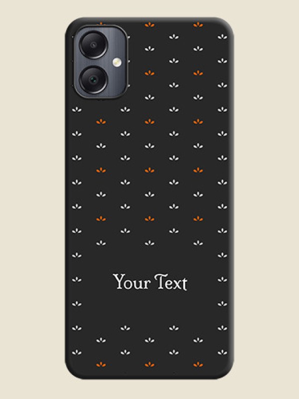 Custom Simple Pattern With Custom Text On Space Black Custom Soft Matte Mobile Back Cover - Galaxy A05 - alternate view