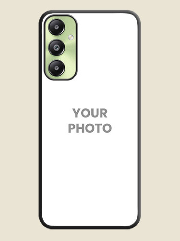 Custom Full Single Pic Upload On Space Black Custom Soft Matte Mobile Back Cover - Galaxy A05s - alternate view