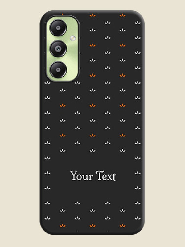 Custom Simple Pattern With Custom Text On Space Black Custom Soft Matte Mobile Back Cover - Galaxy A05s - alternate view