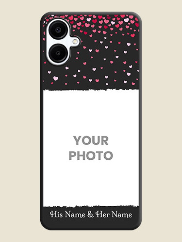 Custom Fall in Love with Your Partner on Photo On Space Black Custom Soft Matte Mobile Back Cover - Galaxy A06 - alternate view