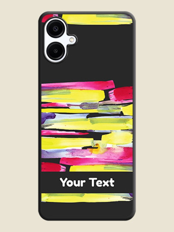 Custom Brush Coloured On Space Black Custom Soft Matte Mobile Back Cover - Galaxy A06 - alternate view