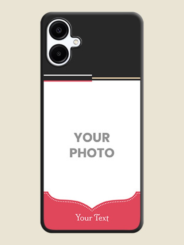 Custom Classic Plain Design with Name On Space Black Custom Soft Matte Mobile Back Cover - Galaxy A06 - alternate view