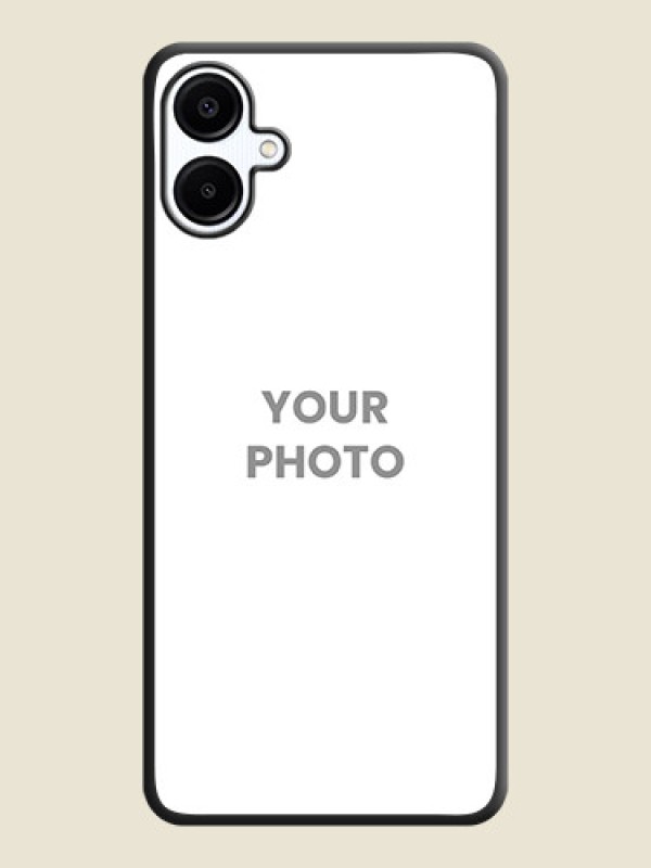 Custom Full Single Pic Upload On Space Black Custom Soft Matte Mobile Back Cover - Galaxy A06 - alternate view