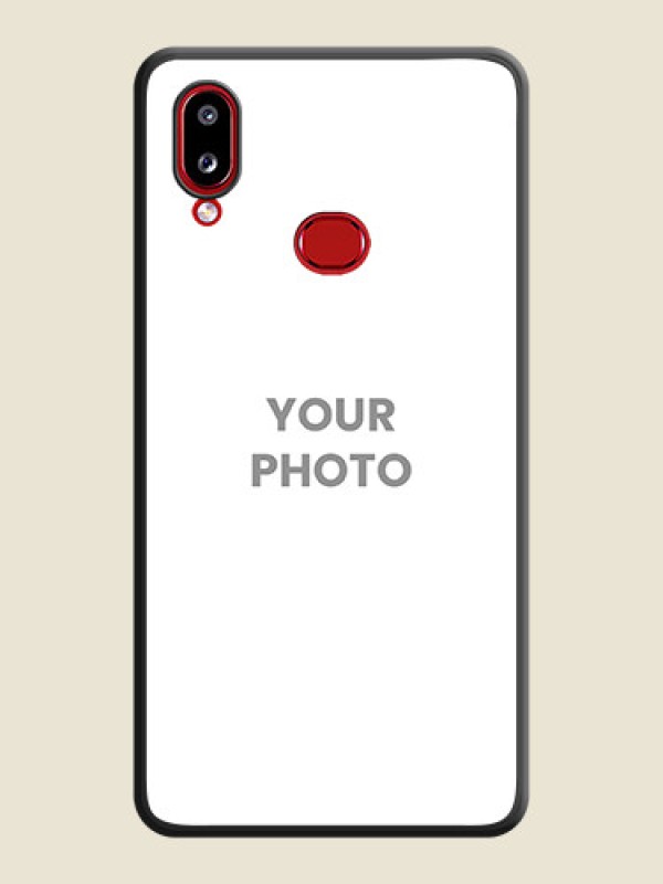 Custom Full Single Pic Upload On Space Black Personalized Soft Matte Phone Covers -Samsung Galaxy A10S - alternate view