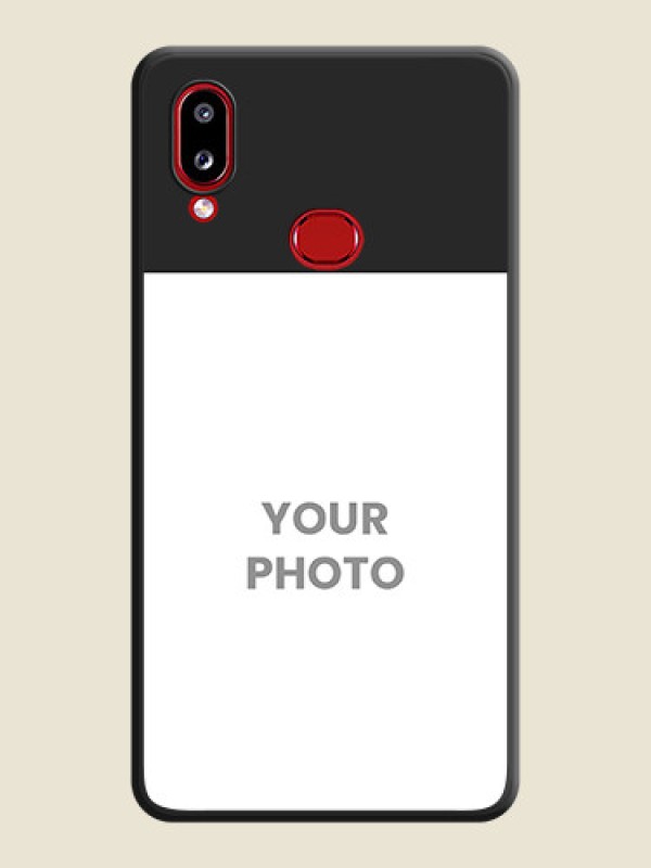 Custom Image Upload With Space Black Color On Custom Soft Matte Mobile Back Cover - Samsung Galaxy A10S - alternate view