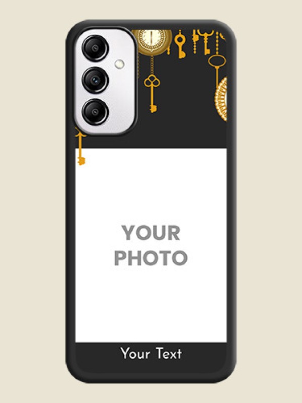 Custom Decorative Design with Text on Space Black Custom Soft Matte Back Cover - Samsung Galaxy A14 - alternate view