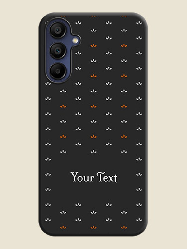 Custom Simple Pattern With Custom Text On Space Black Personalized Soft Matte Phone Covers - Galaxy A15 5G - alternate view