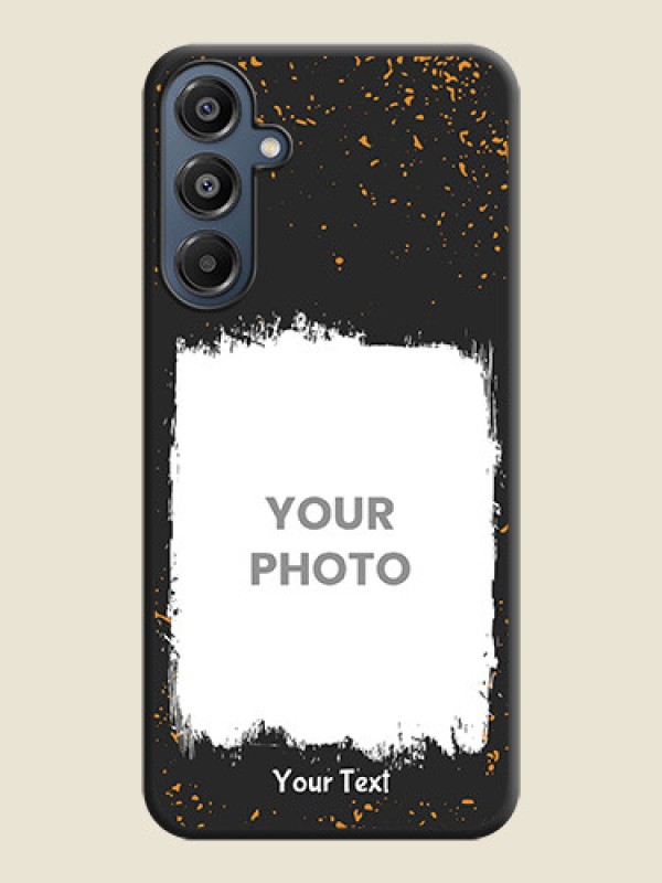 Custom Spray Free Design on Photo On Space Black Custom Soft Matte Mobile Back Cover - Galaxy A16 5G - alternate view