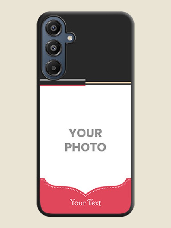 Custom Classic Plain Design with Name On Space Black Custom Soft Matte Mobile Back Cover - Galaxy A16 5G - alternate view
