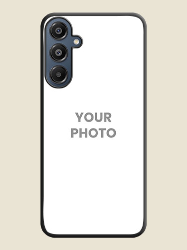 Custom Full Single Pic Upload On Space Black Custom Soft Matte Mobile Back Cover - Galaxy A16 5G - alternate view