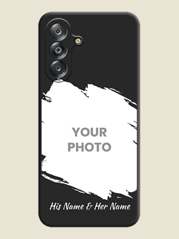 Custom Grunge Brush Strokes on Photo On Space Black Custom Soft Matte Mobile Back Cover - Samsung Galaxy A17 5G - alternate view