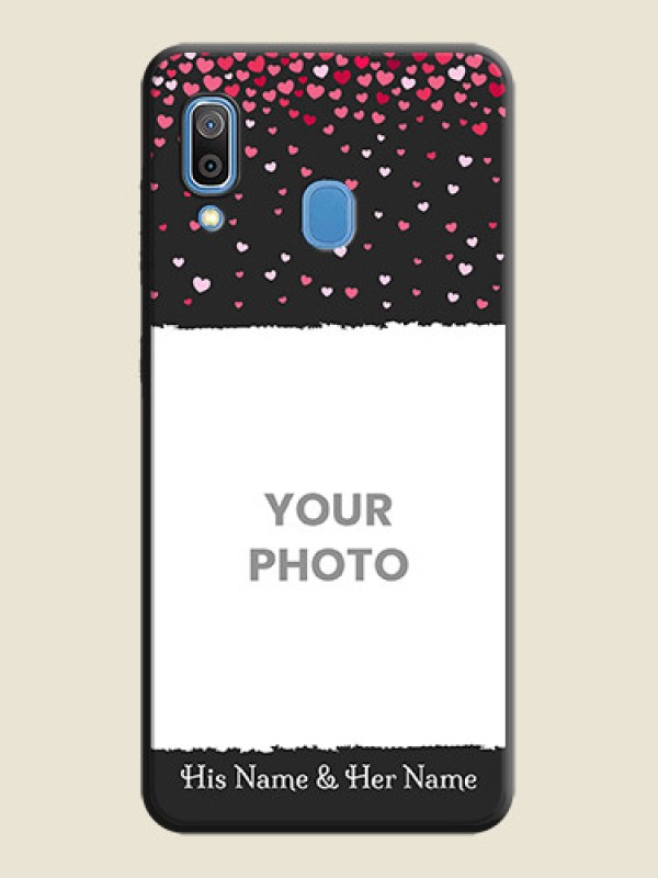 Custom Fall in Love with Your Partner  - Photo on Space Black Soft Matte Phone Cover - Galaxy A20 - alternate view