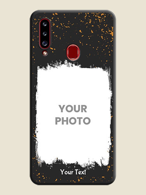 Custom Spray Free Design on Photo on Space Black Soft Matte Phone Cover - Galaxy A20s - alternate view