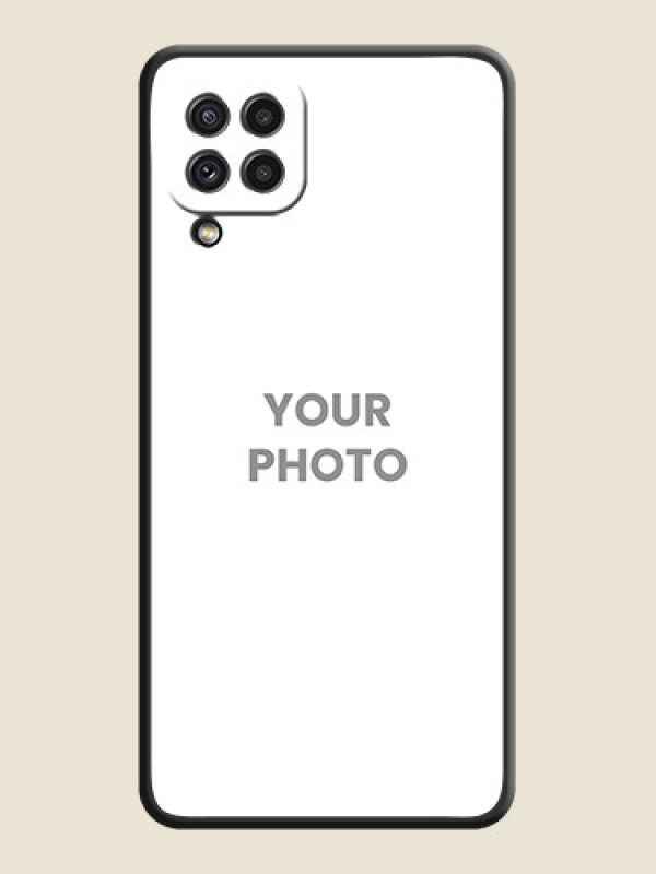 Custom Full Single Pic Upload On Space Black Personalized Soft Matte Phone Covers -Samsung Galaxy A22 4G - alternate view