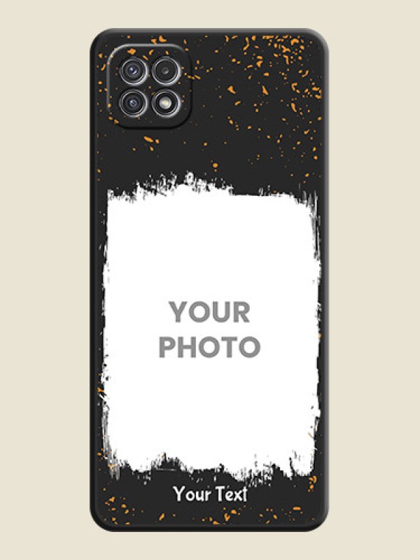 Custom Spray Free Design on Photo on Space Black Soft Matte Phone Cover - Galaxy A22 5G - alternate view