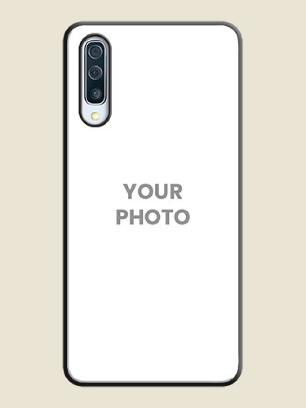 Custom Full Single Pic Upload On Space Black Personalized Soft Matte Phone Covers -Samsung Galaxy A30S - alternate view