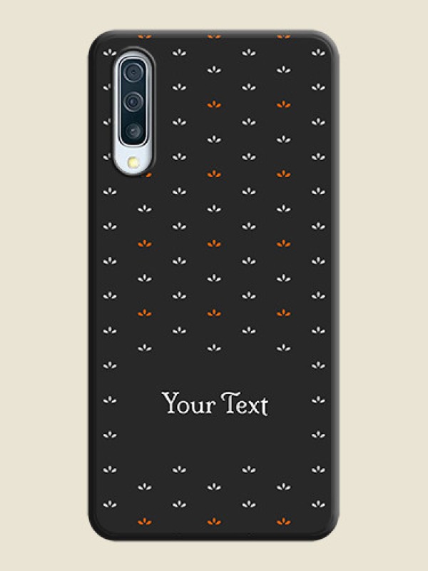 Custom Simple Pattern With Custom Text On Space Black Personalized Soft Matte Phone Covers -Samsung Galaxy A30S - alternate view
