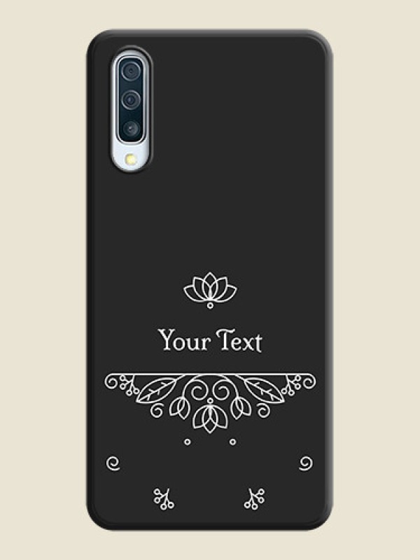 Custom Lotus Garden Custom Text On Space Black Personalized Soft Matte Phone Covers -Samsung Galaxy A30S - alternate view