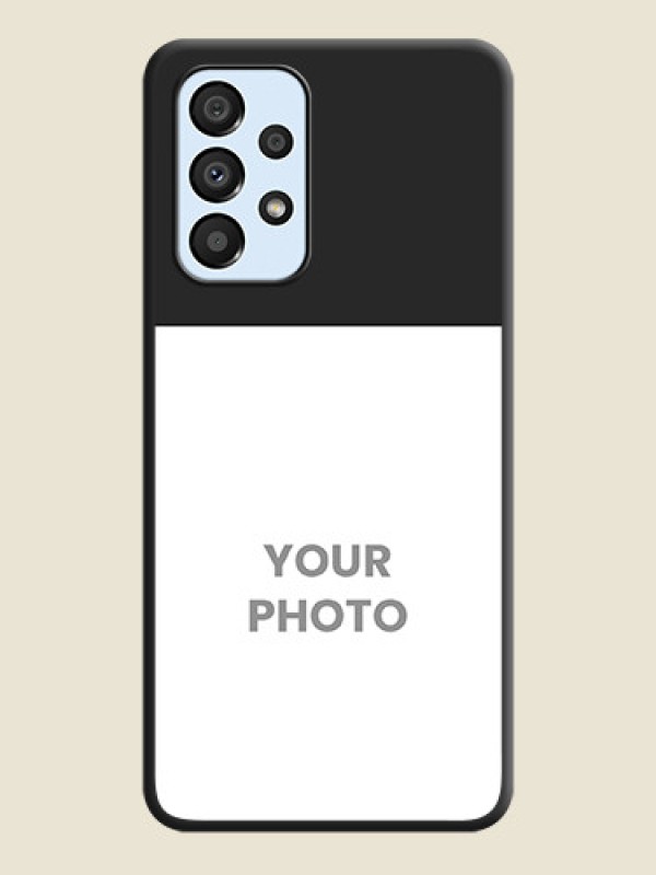 Custom Image Upload With Space Black Color On Custom Soft Matte Mobile Back Cover - Samsung Galaxy A33 5G - alternate view