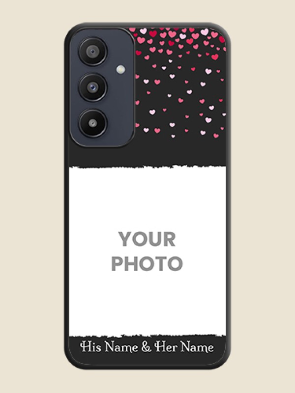 Custom Fall in Love with Your Partner - Photo on Space Black Soft Matte Phone Cover - Galaxy A35 5G - alternate view