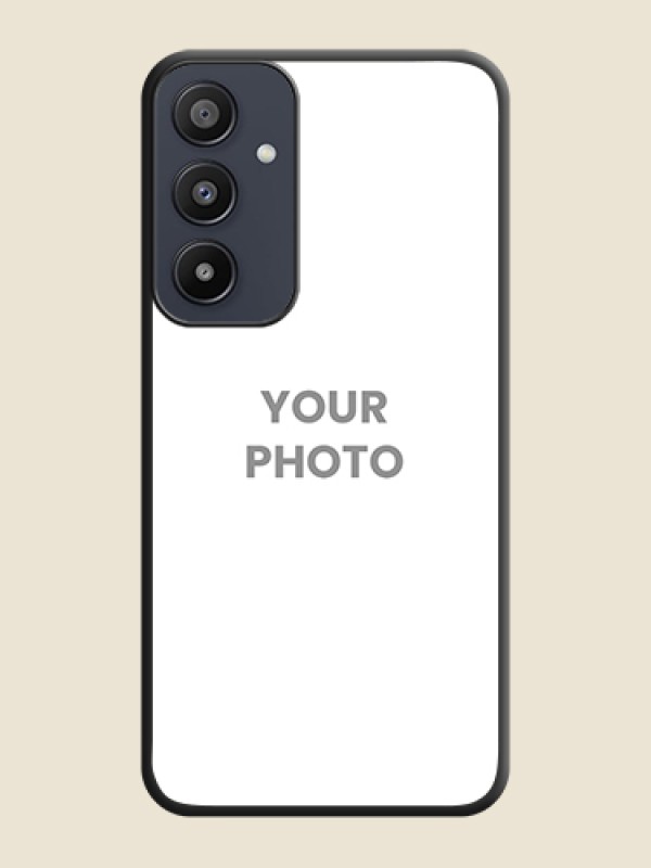 Custom Full Single Pic Upload On Space Black Personalized Soft Matte Phone Covers - Galaxy A35 5G - alternate view