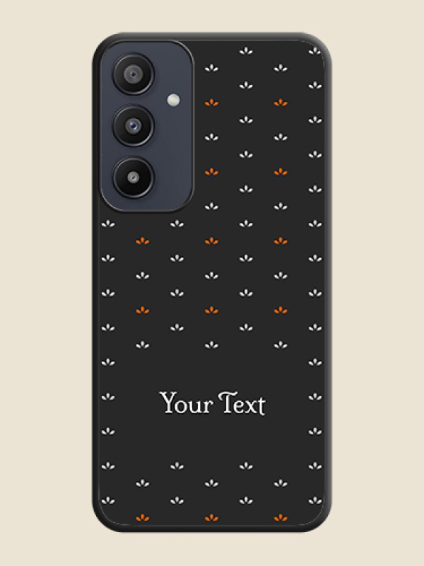 Custom Simple Pattern With Custom Text On Space Black Personalized Soft Matte Phone Covers - Galaxy A35 5G - alternate view