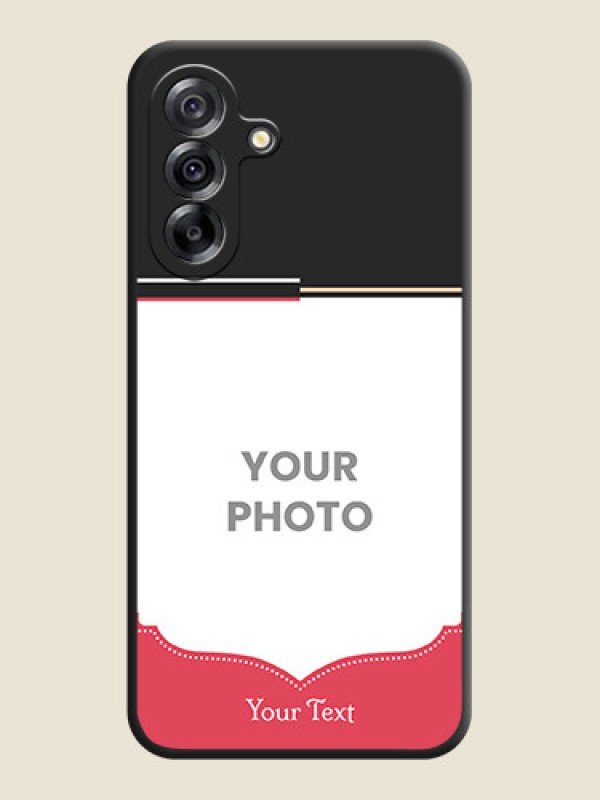 Custom Classic Plain Design with Name On Space Black Custom Soft Matte Mobile Back Cover - Samsung Galaxy A36 5G - alternate view