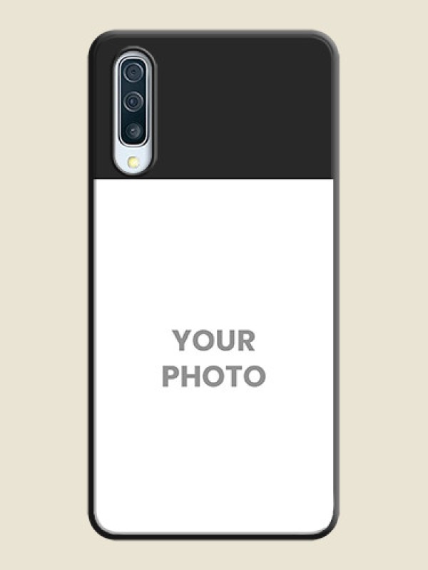 Custom Image Upload With Space Black Color On Custom Soft Matte Mobile Back Cover - Samsung Galaxy A50 - alternate view