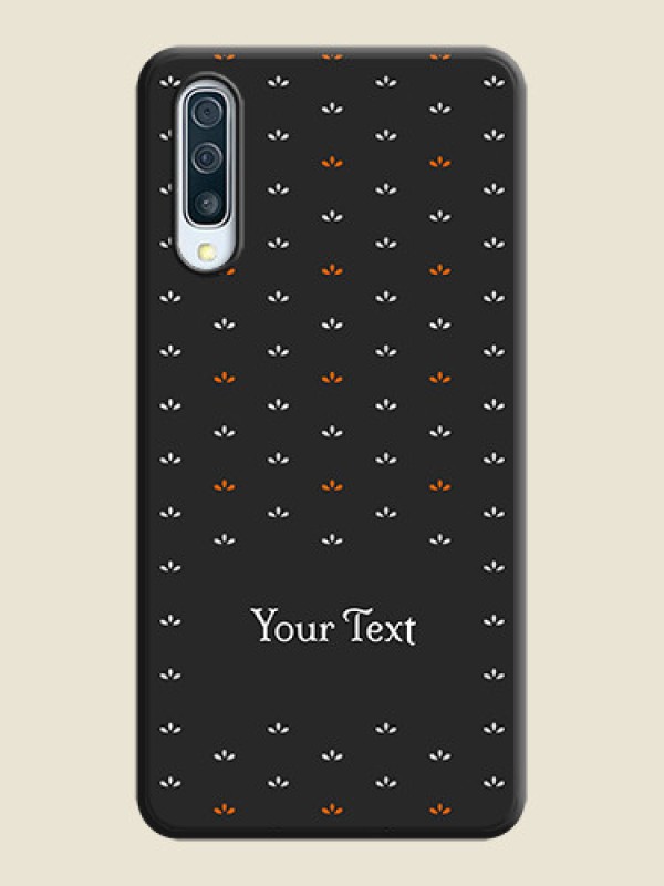 Custom Simple Pattern With Custom Text On Space Black Personalized Soft Matte Phone Covers -Samsung Galaxy A50S - alternate view