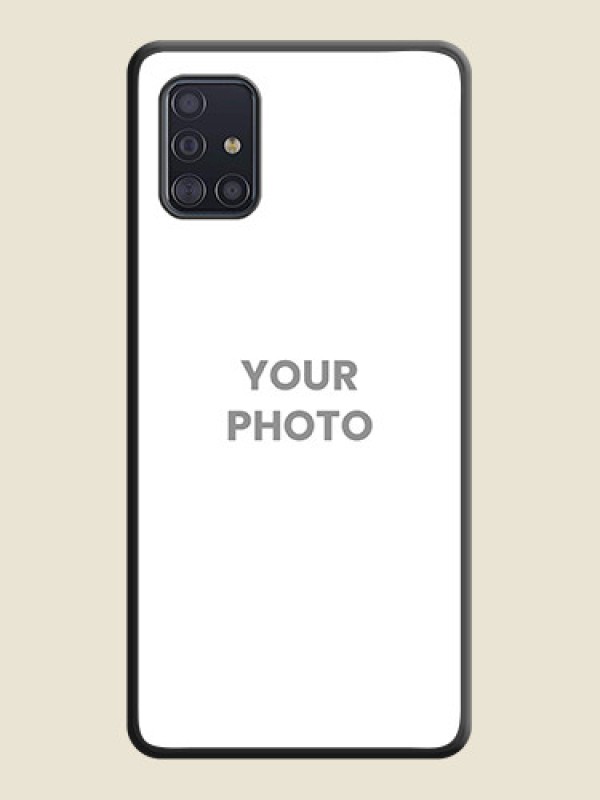 Custom Full Single Pic Upload On Space Black Personalized Soft Matte Phone Covers -Samsung Galaxy A51 - alternate view