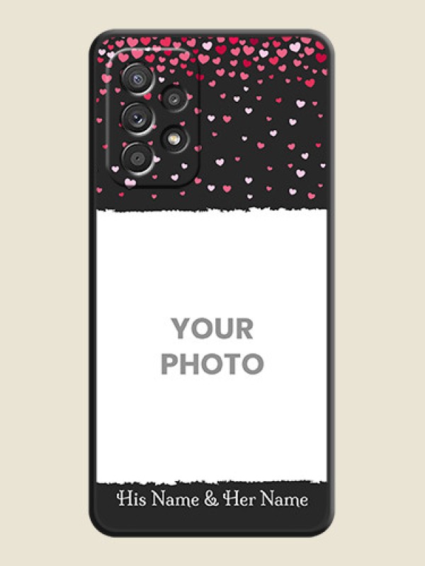 Custom Fall in Love with Your Partner  on Photo on Space Black Soft Matte Phone Cover - Galaxy A52 4G - alternate view