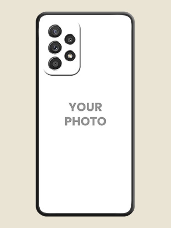 Custom Full Single Pic Upload On Space Black Personalized Soft Matte Phone Covers -Samsung Galaxy A52 - alternate view