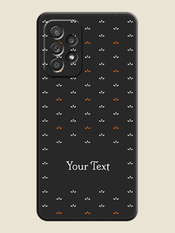 Custom Simple Pattern With Custom Text On Space Black Personalized Soft Matte Phone Covers -Samsung Galaxy A52 - alternate view