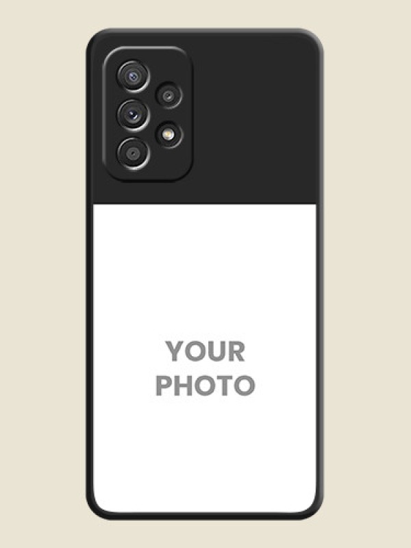 Custom Image Upload With Space Black Color On Custom Soft Matte Mobile Back Cover - Samsung Galaxy A52 - alternate view