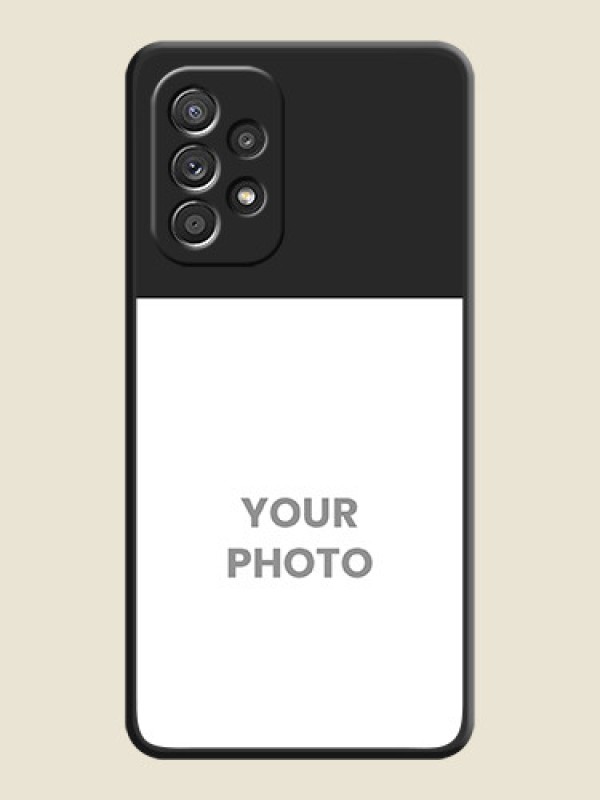 Custom Image Upload With Space Black Color On Custom Soft Matte Mobile Back Cover - Samsung Galaxy A52S 5G - alternate view