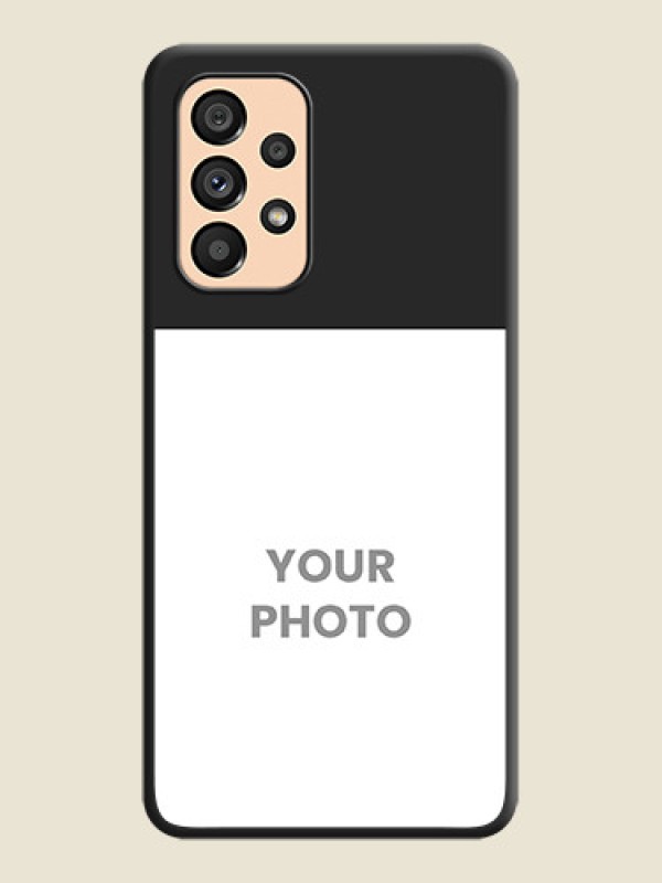Custom Image Upload With Space Black Color On Custom Soft Matte Mobile Back Cover - Samsung Galaxy A53 5G - alternate view