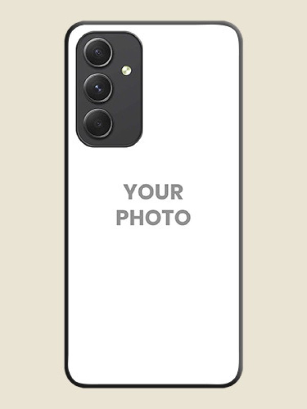 Custom Full Single Pic Upload On Space Black Personalized Soft Matte Phone Covers -Samsung Galaxy A54 5G - alternate view