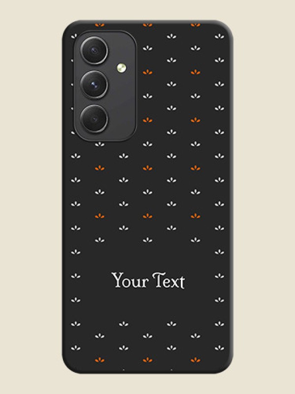 Custom Simple Pattern With Custom Text On Space Black Personalized Soft Matte Phone Covers -Samsung Galaxy A54 5G - alternate view