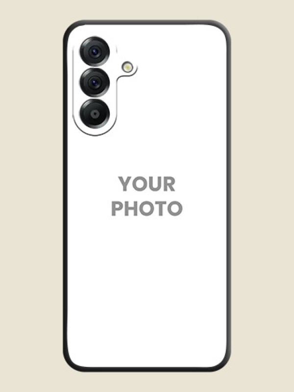 Custom Full Single Pic Upload On Space Black Custom Soft Matte Mobile Back Cover - Samsung Galaxy A56 5G - alternate view