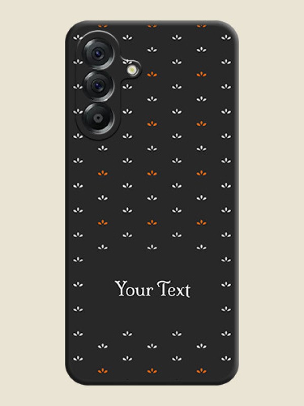 Custom Simple Pattern With Custom Text On Space Black Custom Soft Matte Mobile Back Cover - Samsung Galaxy A56 5G - alternate view