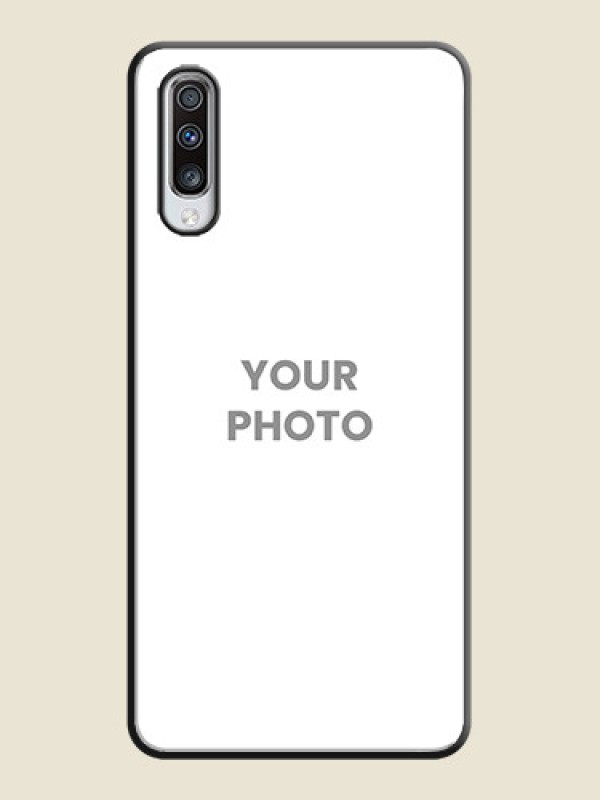 Custom Full Single Pic Upload On Space Black Personalized Soft Matte Phone Covers -Samsung Galaxy A70 - alternate view