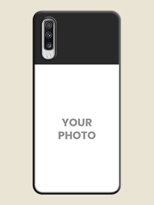 Custom Image Upload With Space Black Color On Custom Soft Matte Mobile Back Cover - Samsung Galaxy A70 - alternate view