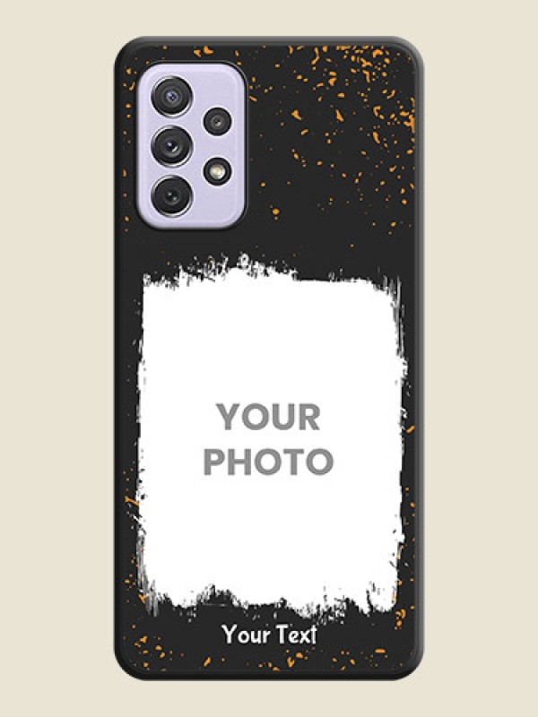 Custom Spray Free Design on Photo on Space Black Soft Matte Phone Cover - Galaxy A72 - alternate view