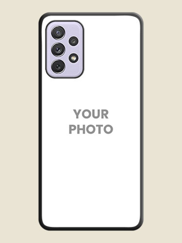 Custom Full Single Pic Upload On Space Black Personalized Soft Matte Phone Covers -Samsung Galaxy A72 - alternate view