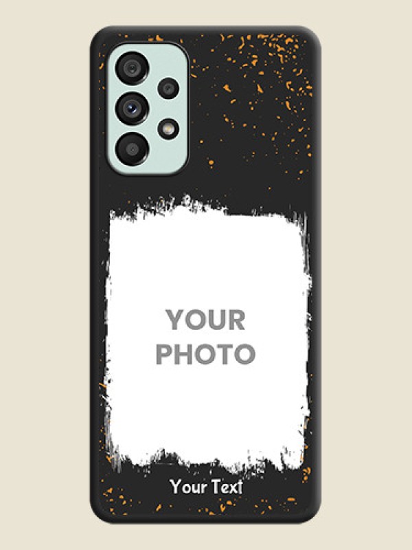 Custom Spray Free Design on Photo on Space Black Soft Matte Phone Cover - Galaxy A73 5G - alternate view