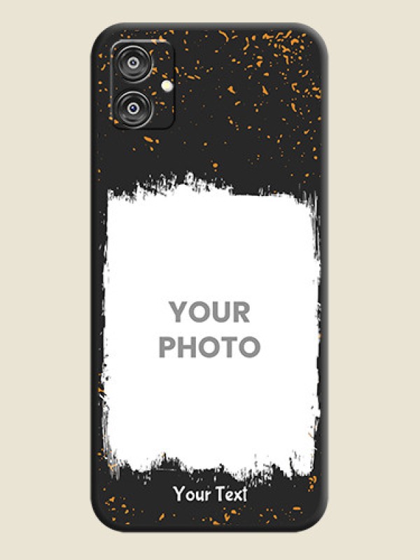 Custom Spray Free Design - Photo on Space Black Soft Matte Phone Cover - Galaxy F04 - alternate view