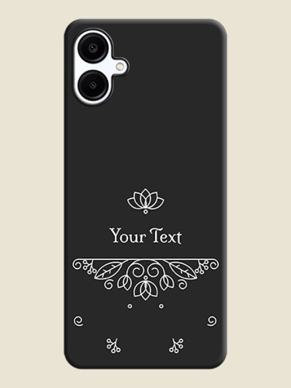 Custom Lotus Garden Custom Text On Space Black Custom Soft Matte Mobile Back Cover - Galaxy F06 - alternate view